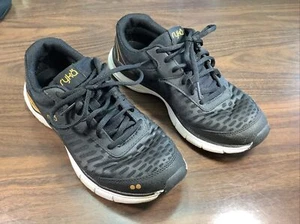 Ryka Womens Black Fashion Sneakers Padded Memory Foam Shoes Size 8 M (EUR 38) - Picture 1 of 13