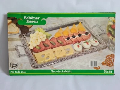Serviertablett Edelstahl APS Schöner Essen Nr. 82 - Bild 1 von 3