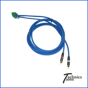 6 FT BLUE TECHNICS 1200 1210 6FT RCA RCAS - NEUTRIK REAN GOLD - INTERNAL GND - Picture 1 of 1