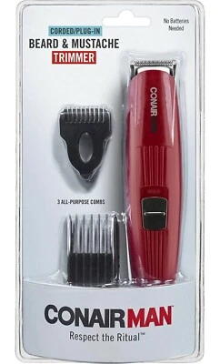 💈Conair Hombres Acicalamiento Barba Bigote Cortador de Pelo Cortador Kit de Peluquería con Cable💈 Foto 1 de 4