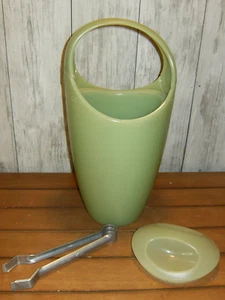 Retro Vintage Style WOVO Plastic Ice Bucket Celadon Green - Picture 1 of 7