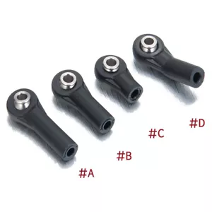 10PCS M3 Plastic Link Rod End Joint Ball For RC Crawler 1:10 SCX10 90046 D90 - Picture 1 of 16