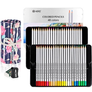 Soft Thick Core Oil Colored Art Pencil Set Artist Drawing Coloring Book Crafting - Picture 1 of 10