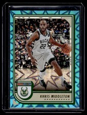 2021-22 Panini One and Khris Middleton Milwaukee Bucks #45 Teal Explosion