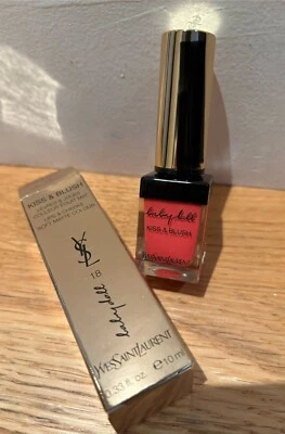 NUEVO CON ETIQUETAS YSL beso y rubor - #18 rosa provocante - labios y mejillas Foto 1 de 3