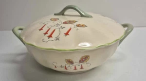 Grindley Creampetal Lidded Tureen Casserole Vine pattern Art deco (b) - Picture 1 of 12