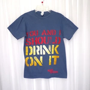 Camiseta Anvil Blake Shelton Camiseta Mujer Pequeña Gris Drink On It Festival de Conciertos - Imagen 1 de 7