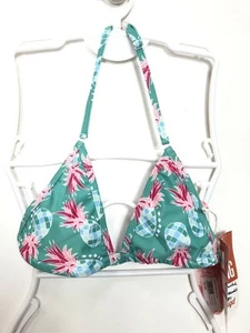 Knot so Bad Girls' Swim Top Bra, Green/Pink, DE164 cm (14 years) - Picture 1 of 2