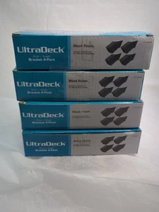 UltraDeck Black Angle Stair Bracket Kit 4-pack New In Box - 4 Boxes $15 Each - Picture 1 of 13