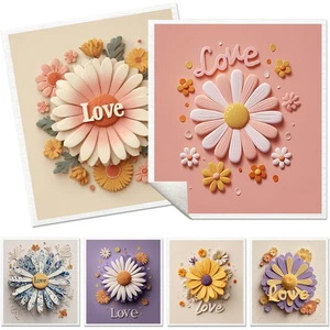 Paquete de 6 paños de cocina suecos con patrón de flores reutilizables toallas de secado rápido - Imagen 1 de 14