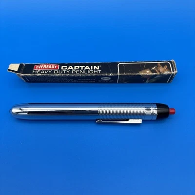 Linterna de Bolsillo Eveready Cromo Captain Heavy Duty De Colección (leer) Foto 1 de 4
