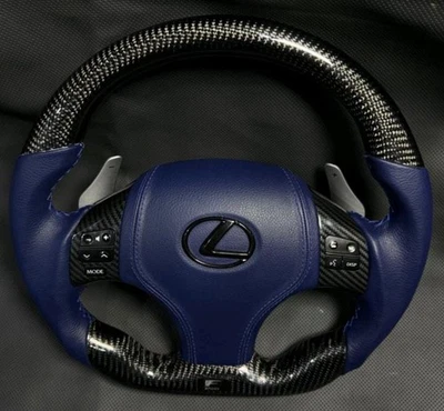 Volante de fibra de carbono real LEXUS 2006-2013 IS250 IS350 IS F actualización OEM Foto 1 de 4