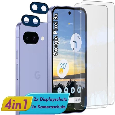 EGEDI Für Google Pixel 9a DISPLAY&KAMERA Schutzglas Panzerfolie Linsen 9H Glas Schutz