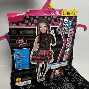 Disfraz Monster High Skelita Calaveras Grande 10-12 Niñas SOLO VESTIDO Día de Muertos - Imagen 1 de 12