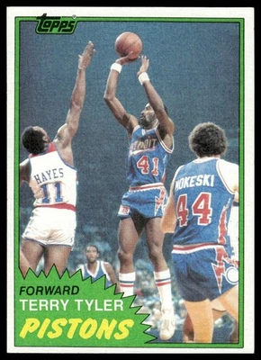 1981-82 Topps #MW84 Terry Tyler Detroit Pistons - Image 1 of 2