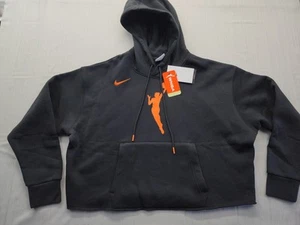 New Women's Nike WNBA Boxy Crop Pullover Hoodie Size Medium Oversized Courtside - Picture 1 of 11
