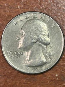 1970-D Washington Quarter Error - Struck on Dime Stock - Weighs only 4.29 Grams - Picture 1 of 3