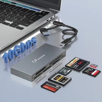 CFexpress Lettore di Schede Tipo B, 6 in 1 USB 3.2 10Gbps CR353  - Immagine 1 di 4