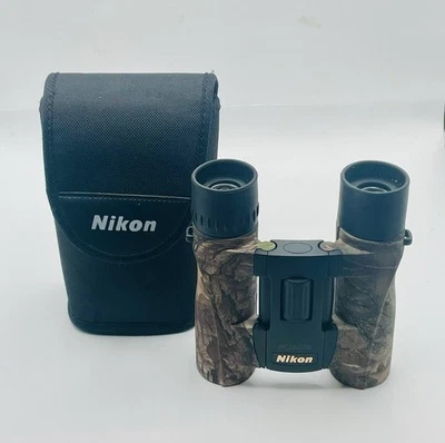 Nikon Binoculars 10x25 Aculon A30 Tree Camo With Case - Image 1 of 3