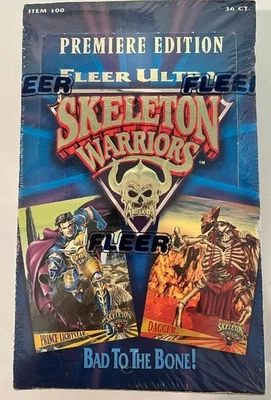 Skeleton Warriors - Edición Premier, Caja Sellada de Fábrica - 36 Paquetes Ultra Fleer 1995 Foto 1 de 4