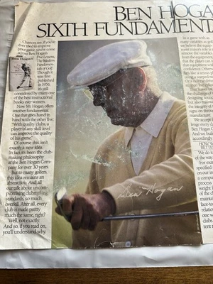Ben Hogan Autographed Advertisement - Image 1 of 4