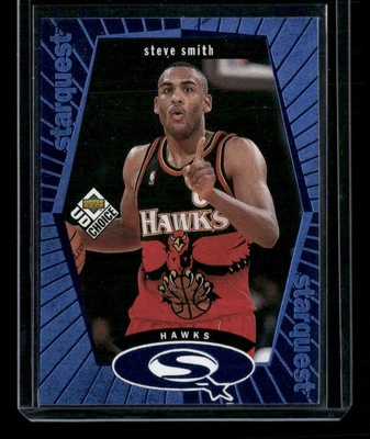 1998-99 UD Choice #SQ1 Steve Smith StarQuest Blue - 14371 - Image 1 of 2