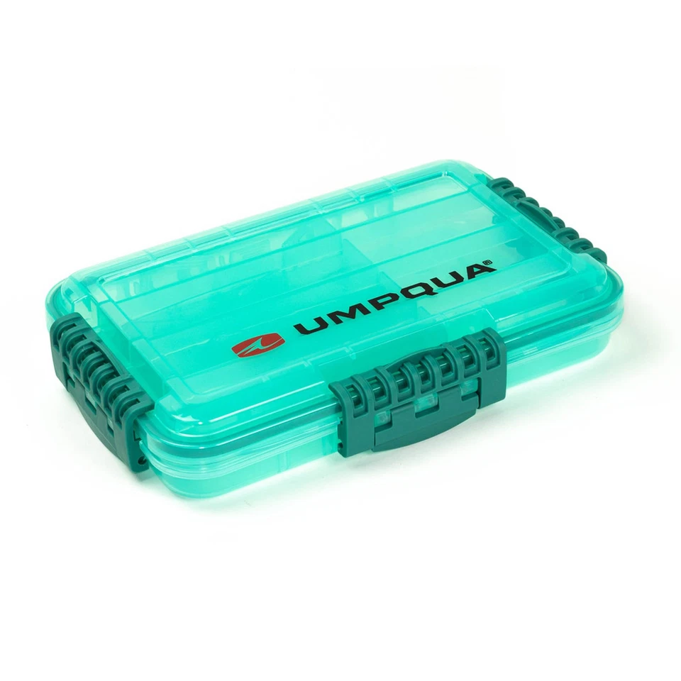 UMPQUA Bug Locker Waterproof Medium Aqua Fly Box (33132)