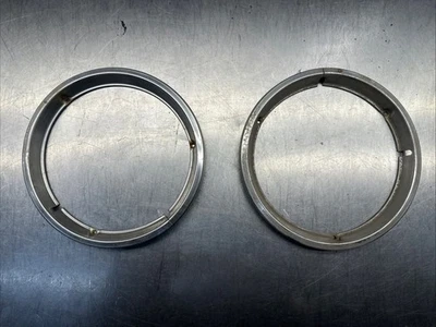 1971-1974 International Harvester Scout II Headlight Bezel Trim Ring Pair Foto 1 de 4