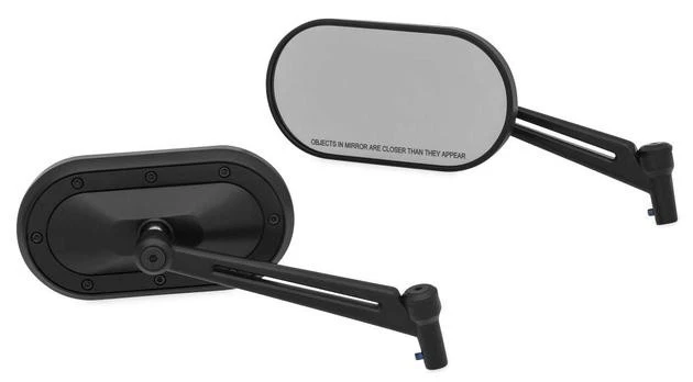 Kuryakyn Heavy Industry Mirrors Satin Black #1737 Harley Davidson - Image 1 of 1