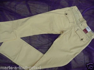 Firetrap Yellow & Blue Pants 29/34 Value 189€ New with Tag Size 38 / 40 - Picture 1 of 3