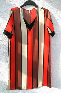 Scotch & Soda Kleid gestreift mit V-Ausschnitt Gr.S - Bild 1 von 3