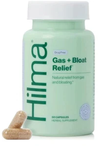 Hilma Natural Gas & Bloating Relief 50 capsules exp 07/26 - Picture 1 of 4