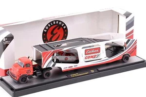 1:64 M2 Machines 1957 Dodge COE car hauler & 1969 Plymouth Road Runner EDELBROCK - Bild 1 von 3