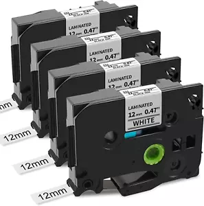 Nastro per Etichette Compatibile Con Brother P-Touch Tze-231 TZ Tape 12Mm 0.47 - Foto 1 di 12