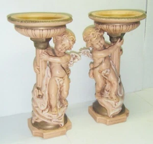 2 Rare Vintage Cherrub Statues, Matching Pair - Picture 1 of 10