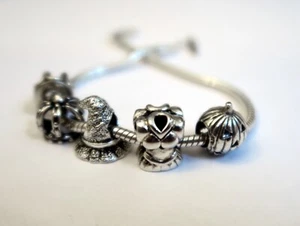 925 ECHT SILBER *** Charm Bead Armband Anhänger Märchen-Phantasie-Halloween - Picture 1 of 27