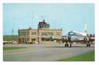 vintage postcard Youngstown Municipal Airport Ohio, Mahoning Valley Dist. Agency