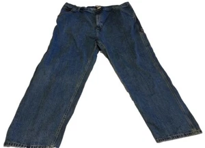Vintage 90s Y2K Faded Glory Denim Carpenter Cargo Jeans Med Wash Herren 44 / 30 - Bild 1 von 11