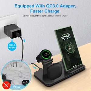 US 3In1 Fast Charger Charging Station For Samsung Galaxy Watch 7/Ultra/6 S24 S23 - Picture 1 of 24