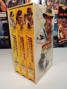 VTG Indiana Jones Trilogy Lucas Film LTD Paramount Hi-Fi VHS 1999 THX Box Set