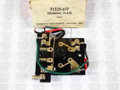 Harley Davidson Nuevo de Lote Antiguo 71525-61P Placa Terminal C Sprint Foto 1 de 4