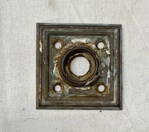 Antique Cast Metal Rosette Escutcheon For Door Knob Eye To Eye 1”( See Photos) - Picture 1 of 4