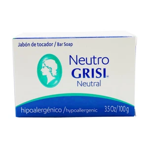 Sapone da bar Grisi Neutro. Detergente per la pelle a pH neutro. Formula ipoallergenica. 3,5 oz - Foto 1 di 4