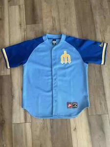 Seattle Mariners Nike Cooperstown Collection Baseball Jersey Large - Picture 1 of 6