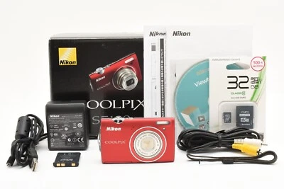 [Top Mint in Box] Nikon CoolPix S5100 12.2MP Compact Digital Camera Light [Red] - Image 1 of 4