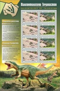 Tajikistan 2020 MNH Paleontology Stamps Dinosaurs National Parks 8v M/S III