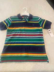 Chaps Boys Striped Polo size 7 NWT - Picture 1 of 6