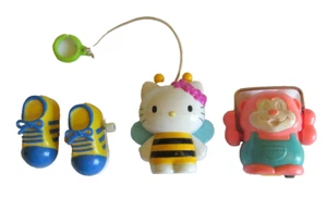 Vintage Wind Up Toys: Hello Kitty Bumble Bee, Jump Rope Monkey & Walking Shoes - Picture 1 of 18