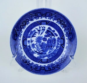Vintage Shenango Saucer Plate China Blue Asian Style Scene Restaurant Ware - Picture 1 of 3