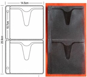 25 NEUE schwarze 4 Disc CD DVD Einbindung Hülle Halter, SF007BLK - Bild 1 von 2